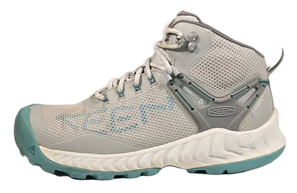 KEEN Women's NXIS EVO Mid Waterproof Vapor/Porcelain Hiking Shoes Size 7